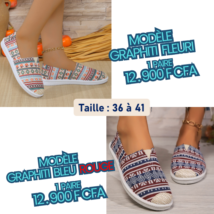 Espadrilles 2.0- Confort, Style & Originalité à vos pieds