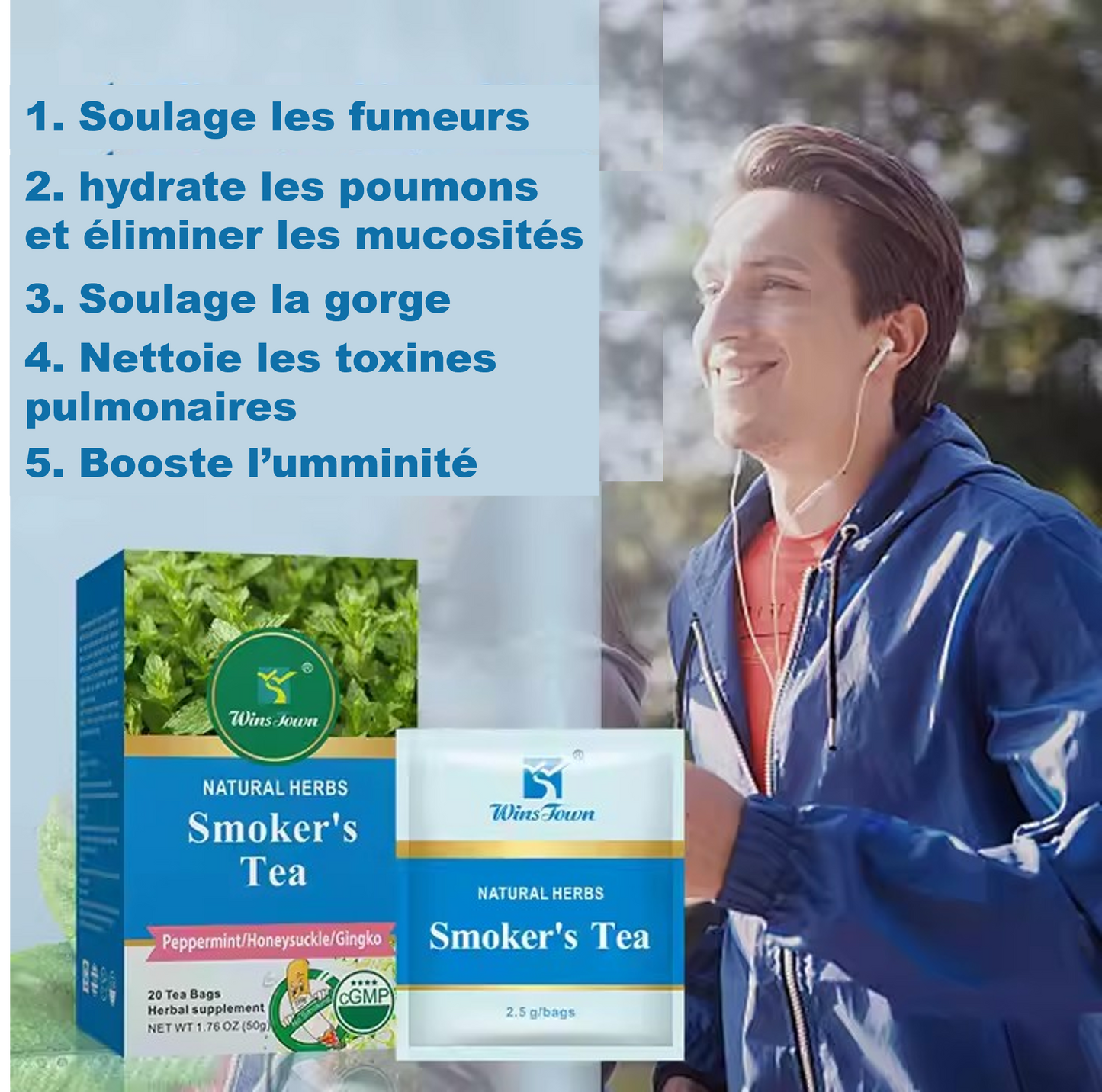Thé naturel contre la nicotine (tabac)
